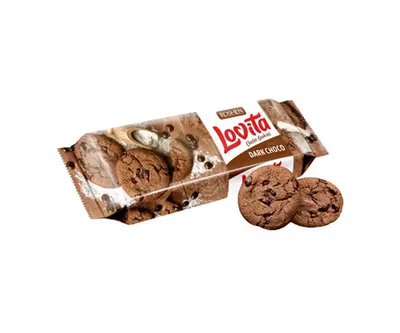 Biscuiți Lovita Classic cu cacao si buc. de glazura 150g ROSHEN