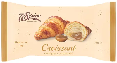 Croissant cu crema/lapte condensat 75g 7 SPICE