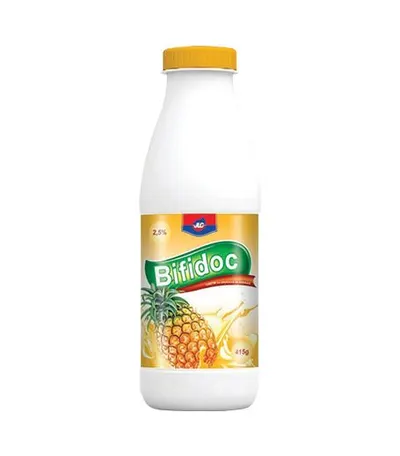 Bifidoc ananas 2.5% sticlă 415g JLC